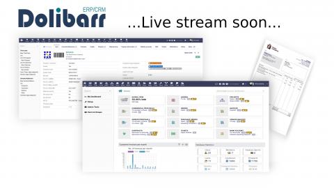 Logotipo de Dilibarr junto a una imagen de su interfaz